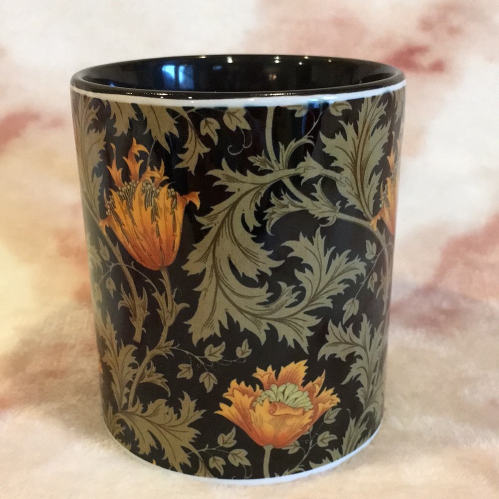 Morris & Co Asters Patterned Coffee Tea Mug, NWOT unboxed. Ceramic - Picture 2 of 7